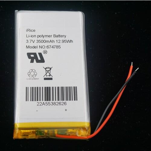 XINJ 3.7V 3500 mAh Polymer Li Lithium Battery Lipo Cell 674785 For GPS Sat Nav Phone E-Book DVD PAD MID DIY IPTV Tablet PC