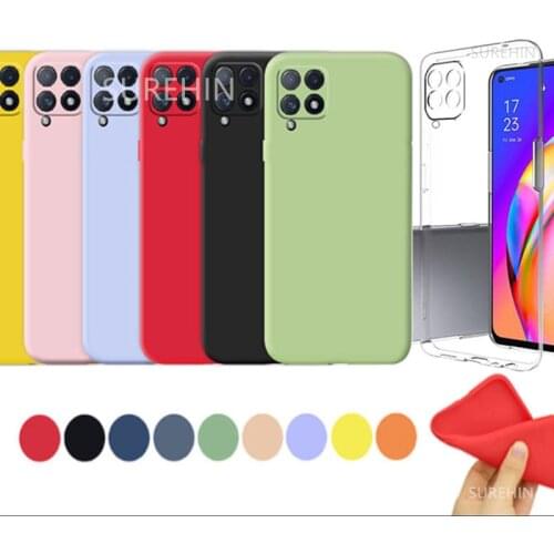 SUREHIN Soft Case For Samsung Galaxy A22 4G Cover Transparent 5G Purple Green Yellow Silicone Skin For Samsung Galaxy A22 Case