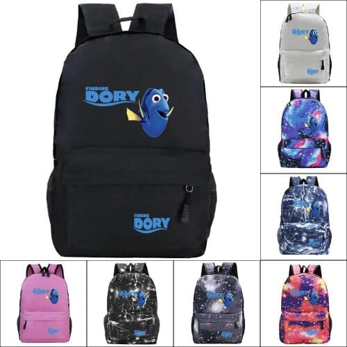2021 New Disney Finding Nemo Printed School Bag Cartoon Pattern Student Backpack Travel Bag Computer Bag Kid Student School Bags