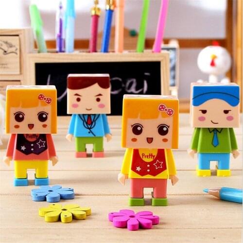 New cute cartoon little children stationery double hole pencil sharpener pencil shaver school student supplies free shipping