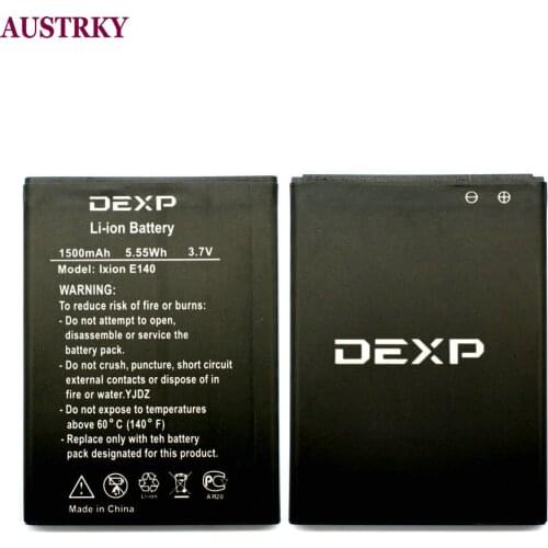 New Battery For DEXP Ixion E140 Phone 1500mAh Bateria Batterij + Tracking Code