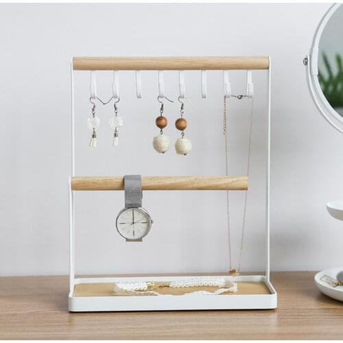Jewelry Stand Desk Holder Hanging Necklace Bracelet Ring Watch Storage Organizer Jewelry Stand Desk Holder Hanging Necklace Brac