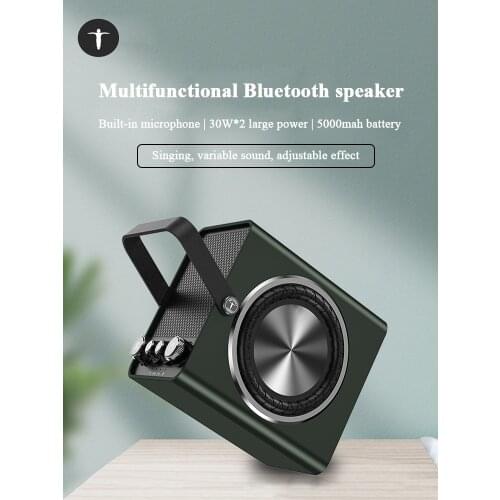 Portable wireless bluetooth speaker subwoofer high-power column multiple sound effect speaker outdoor amplifier support TWS