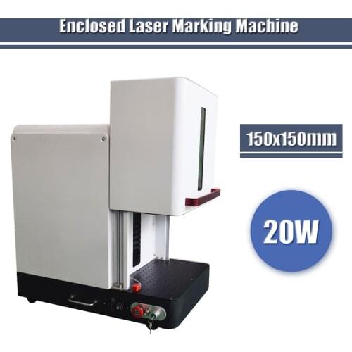 Factory direct supply enclosed machines cheap laser marking machine 20w fiber for sale