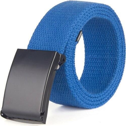 Unisex Outdoor Army Belt Casual Canvas Waistband Men Tactical Automatic Buckle Women Accessories