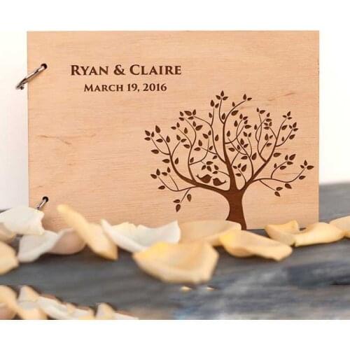 Rustic Wedding Guest Book, Guestbook Wedding, Tree Wedding, Custom Guest Book,wooden guestbook, Gift for Couple