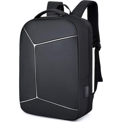 NU Design USB Backpack Reflective strip 15.6" Laptop Waterproof Men Style Fashion Back Bag Anti-Theft Pack Bags Business 2019