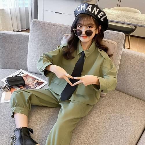 School Girls Sportswear Cotton Sweatshirt Sweatpant Kids Girl Tracksuits Sets 4 5 6 7 8 9 10 11 12 13 Years Child Clothes 3 PCs