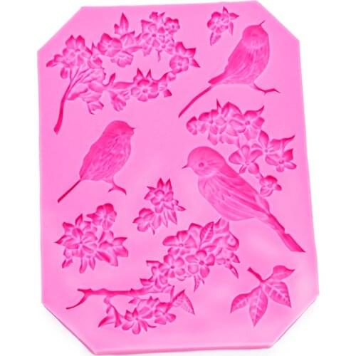 Angel Wings Food grade fondant cake silicone mold DIY Flower Birdie for Reverse forming chocolate kitchen decoration tools F1018