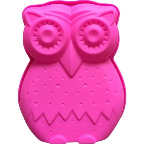 DIY Cute Owl Animal Baking Silicone Cake Molds Chocolate Pudding Moulds Kitchen Bakeware Cake Pan E429