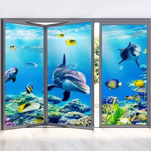 Childrens room glass sticker frosted window toilet anti-light and anti-peeping shading window sticker film
