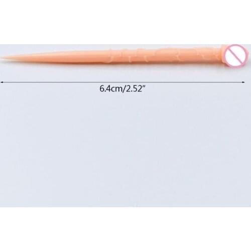 20pcs/set Funny Toothpick Trick Cute Plastic Fruit Bachelorette Party Bar Tableware Forks Dessert Decoration T84E