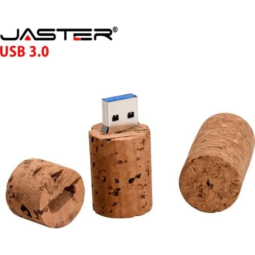 JASTER cork USB flash drive wood bottle plug pendrive 4G 8GB 16GB 32GB creative usb3.0