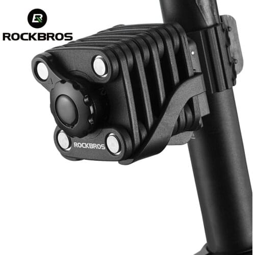 ROCKBROS Password Bicycle Lock Mini Portable High Security Drill Resistant Lock Anti Theft Cylinder MTB Bicycle Accessories