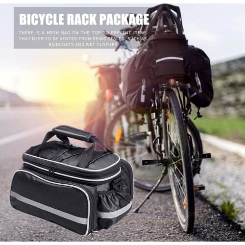 Waterproof bicycle bag basket Bike accessories storage cover frame cycling bag Trunk rear seat bicycle luggage rack backpack
