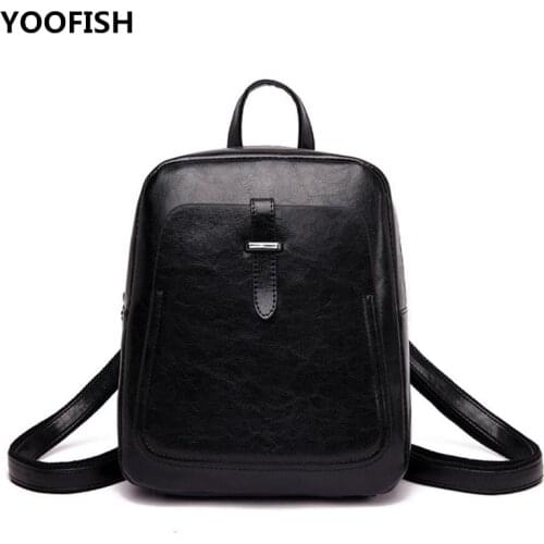 YOOFISH Women's Leather Backpacks
