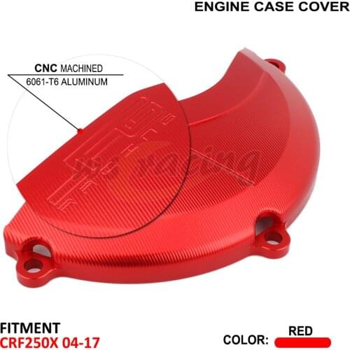 Motorcycle Engine Clutch Cover Protector Guard For Honda CRF250X CRF 250X 2004-2008 2009 2010 2011 2012 2013 2014 2015 2016 2017