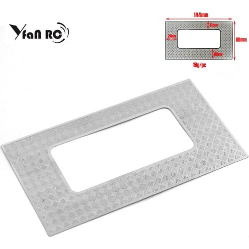 1 Set Metal Skylight Anti Slide Plate Decoration Modification and For 1/10 RC Crawler Car Traxxas TRX4 TRX-4 Land Rover Defender