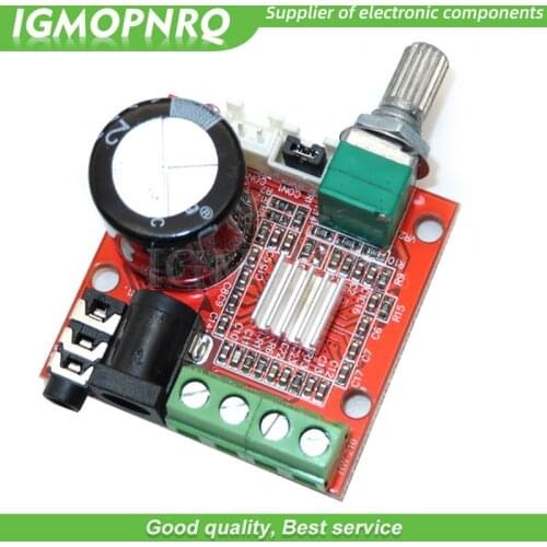 1PCS 12V Mini Hi-Fi PAM8610 Audio Stereo Amplifier Board 2X10W Dual Channel D Class Module