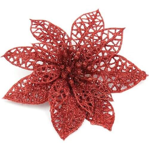 1pc Christmas tree decorative gifts Sunflower hang decorations Christmas flower Xmas Tree accessories diameter 10cm