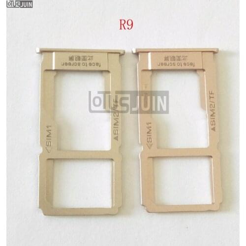 10pcs NEW for OPPO R9 SIM Card Tray Micro SD Card Holder Slot Adapter Replacement Repair Parts