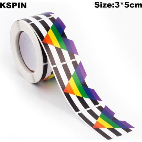 500PCS Stickers 3*5CM Straight Allies Paper Sticker Label Packaging Seals Crafts Favor Tag Toppers Labels