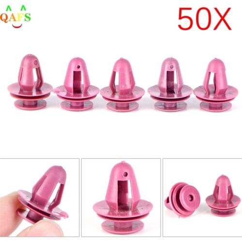 50pcs/lot Door Trim & Garnish Panel Retainer Clip Nylon Fastener For Toyota