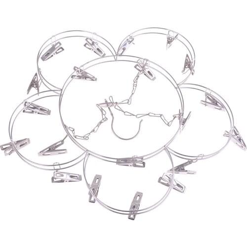 Aluminum Metal Drying Rack Underwear Socks Clip Multi-functional Clothes Rack Portable Cloth Drying Rack