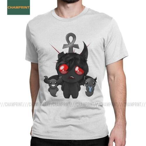 Azazel Friends Binding Of Isaac T-Shirts Men Afterbirth Rebirth Game Lamb Demon Cotton Tees Short Sleeve T Shirt Printed Tops