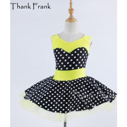 Polka Dots Tank Ballet Tutu Dress Girls Adult Dance Costume Thank Frank C398