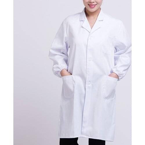 White Lab Coat Doctor Hospital Scientist School Fancy Dress Costume for Students Adults TT@88