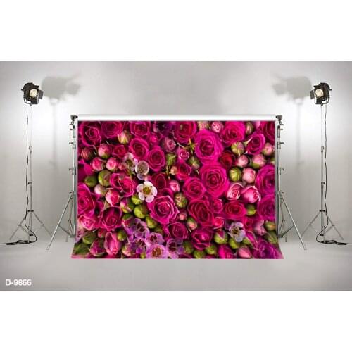 3D Blooming Red Flowers Wall Backdrop Bridal Shower Wedding Background Photo Studio Booth Prop Floral Wedding Portrait Backdrops
