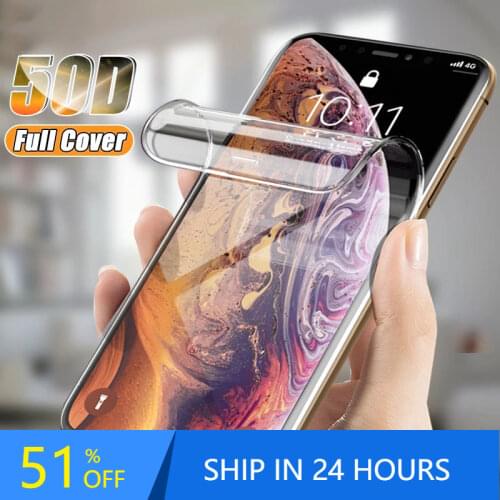 Full Cover Hydrogel Film For iPhone 11 12 Pro XS Max mini SE 2020 Screen Protector For iPhone 7 8 6 6S Plus X XR Film Not Glass