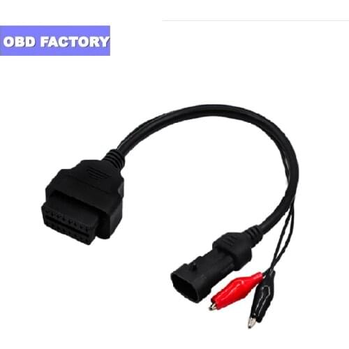 For FIAT for Lancia for Alfa Romeo 3 Pin 3Pin Male to OBD OBD2 OBDII DLC 16 Pin 16Pin Female Car Diagnostic Tool