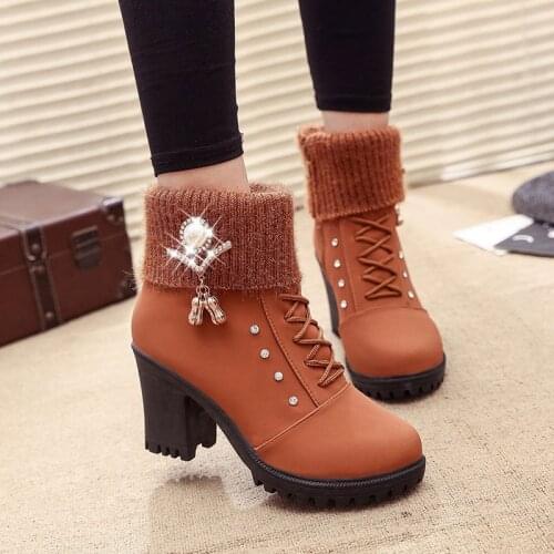 2017 Hot Fashion Women Winter Snow Boots keep Warm Boots Plush Ankle boot Snow Work Shoes Womens Outdoor Snow Boots
