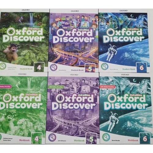 6PCS Oxford Discover 2nd Edition Level 1-3 Student Book + Workbook Young Learners Textbook English Children Age 7-16 Years Livro
