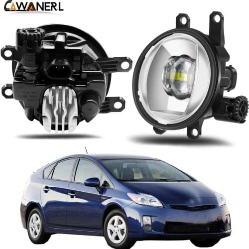 Fog Light Assembly 30W 8000LM Car Right + Left Side LED Lens Fog Light DRL H11 12V For Toyota Prius 2009 2010 2011 2012