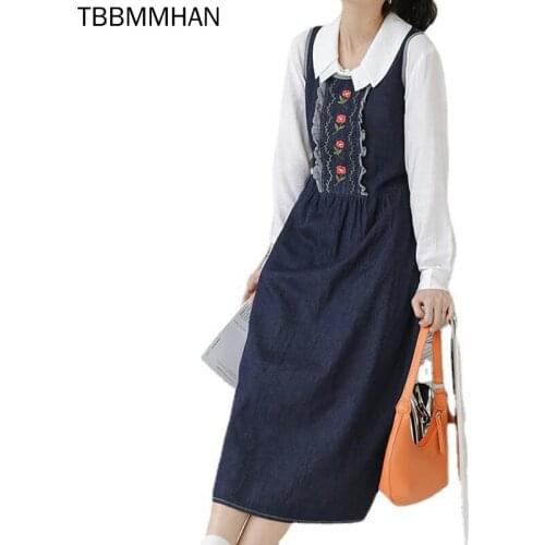 TBBMMHAN Fashion Denim Dresses