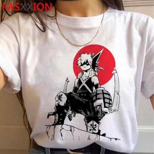 My Hero Academia Bakugou Boku No Hero Academia Todoroki top tees men vintage couple clothes clothes harajuku kawaii