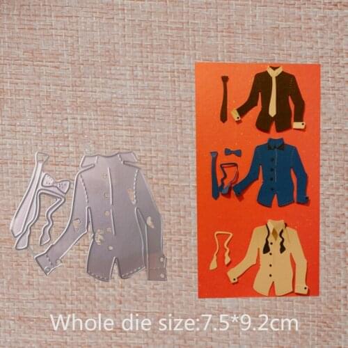 2019 Bow Tie Shirt metal steel cut dies DIY Scrapbook Album Paper Card Cutting Dies Stencil for card Crafts 75*92 mm