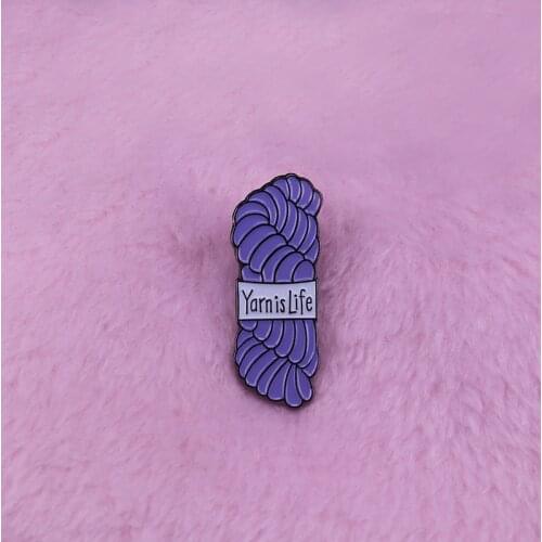Crochet knit lapel pin a must-have accessory for any yarn lover