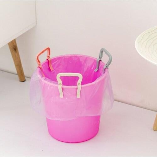 1pcs Plastic Garbage Bag Clip Clamp Practical Trash Can Fixed Clip Lock Holder Creative Slip-Proof Plastic Bag Sealing Clip
