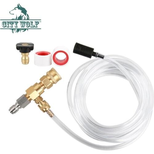 3/8 quick connector adjustable valve suction tube soap and chemical injection high pressure washer accessory