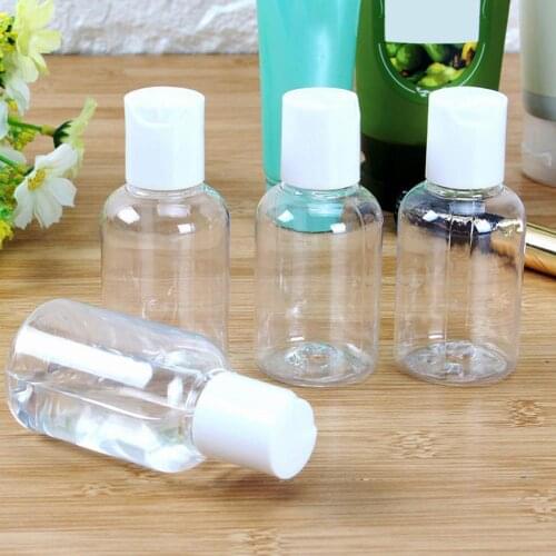 50PCS 50ml Transparent Travel Bottles Multi-purpose Press Cream Cover Makeup Plastic Jar Lotion Leak-proof Box Bottling Chi Y5I4