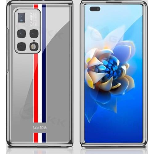 Luxury Plating Tempered Glass Case For Huawei Mate X2 Case Anti-knock Protection Hard Edge Cover For Huawei Mate X2 Glass Case