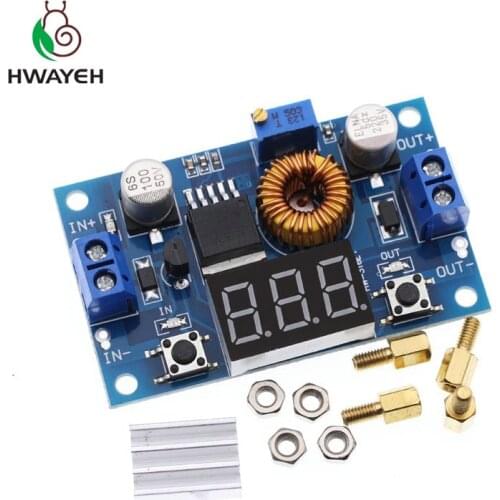5A 75W XL4015 DC-DC Converter Adjustable Step-Down Module 4.0-38V to 1.25V-36V DIY Adjustable Power Supply