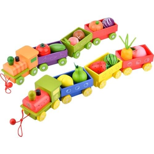 Toy Woo Children Toy Baby Wooden Educational Kids Electric Train Toys Magnetic Slot Diecast Electric Railway Wood Toy