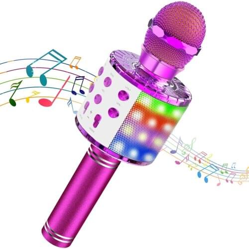 Capacitive Wireless Bluetooth Speaker with Light Integrated Variable Sound Microphone