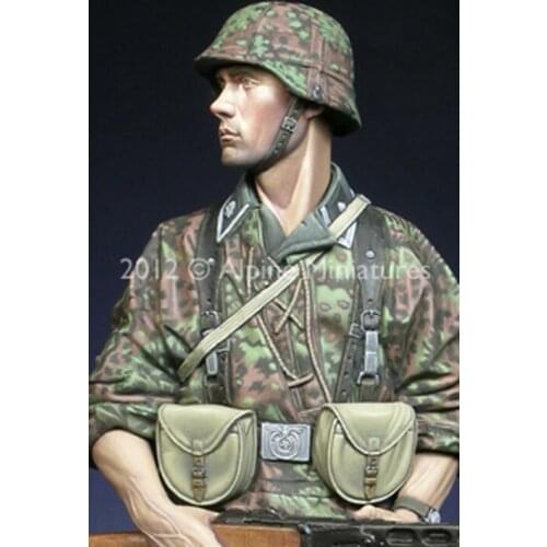 Crazy King1/16 resin figure soldier model World War II double-headed teacher GK white model hand 176