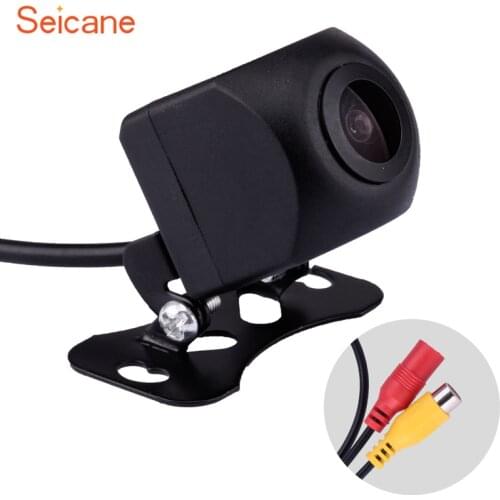 Seicane Car rear view camera universal Waterproof Starlight HD night vision rearview parking for car radio